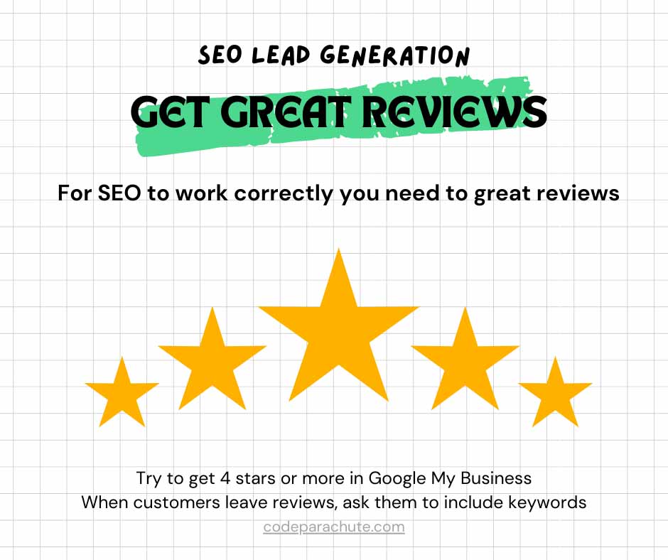 Continue to get great reviews from review websites like Google My Business and or Trustpilot to build trust with Google that you are an expert in the topic you write about. Ask customers to use keywords that are the same as what you write about.