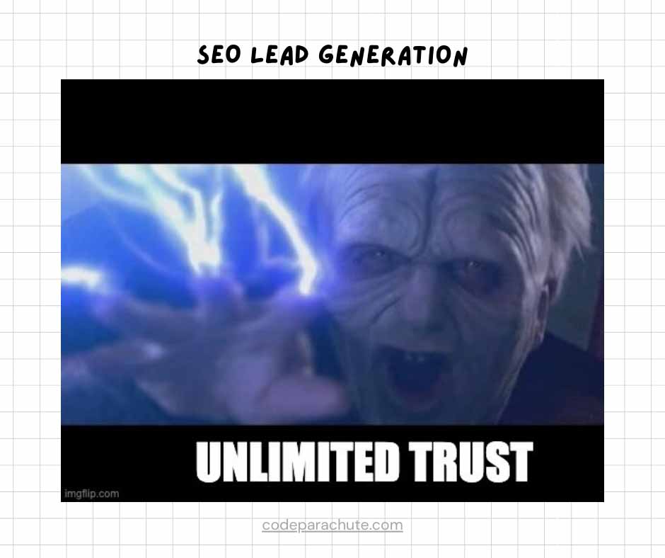 A meme showing unlimited power/trust from star wars