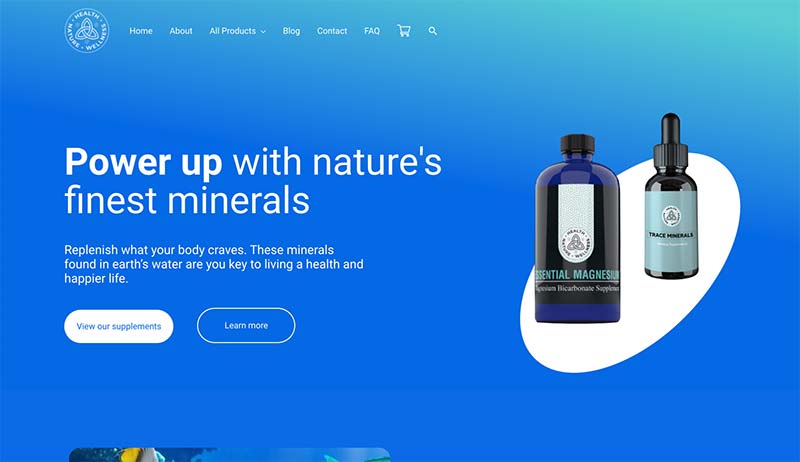 Portfolio item image Health Nature Wellness