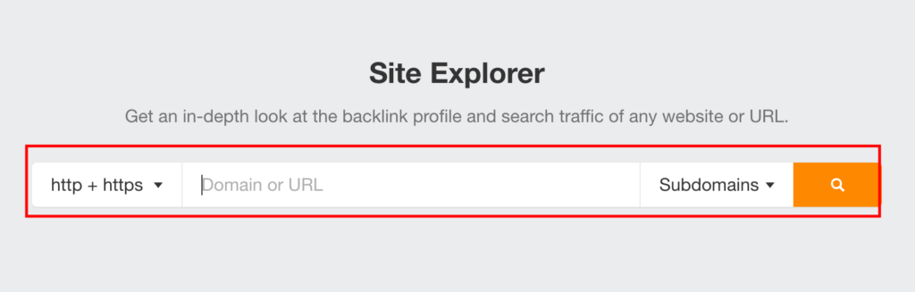 Type in your domain into ahrefs site explorer.